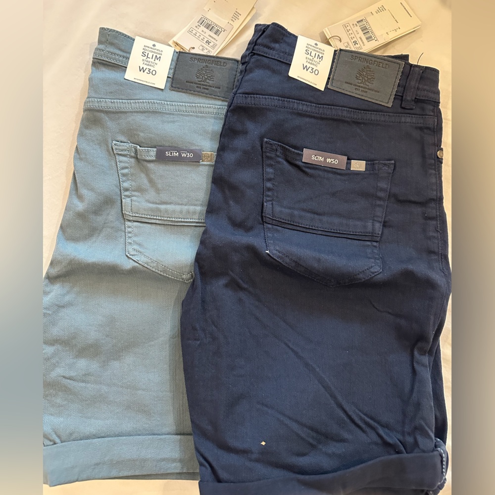 Slim Fit Denim Shorts